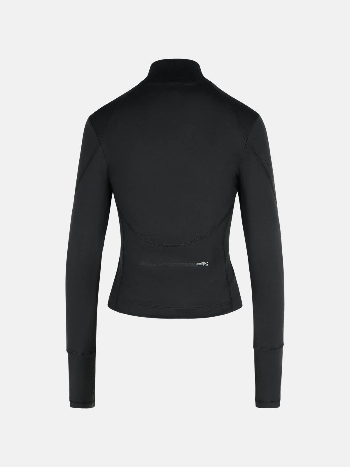 'TPR' BLACK POLYAMIDE BLEND SWEATSHIRT - 3