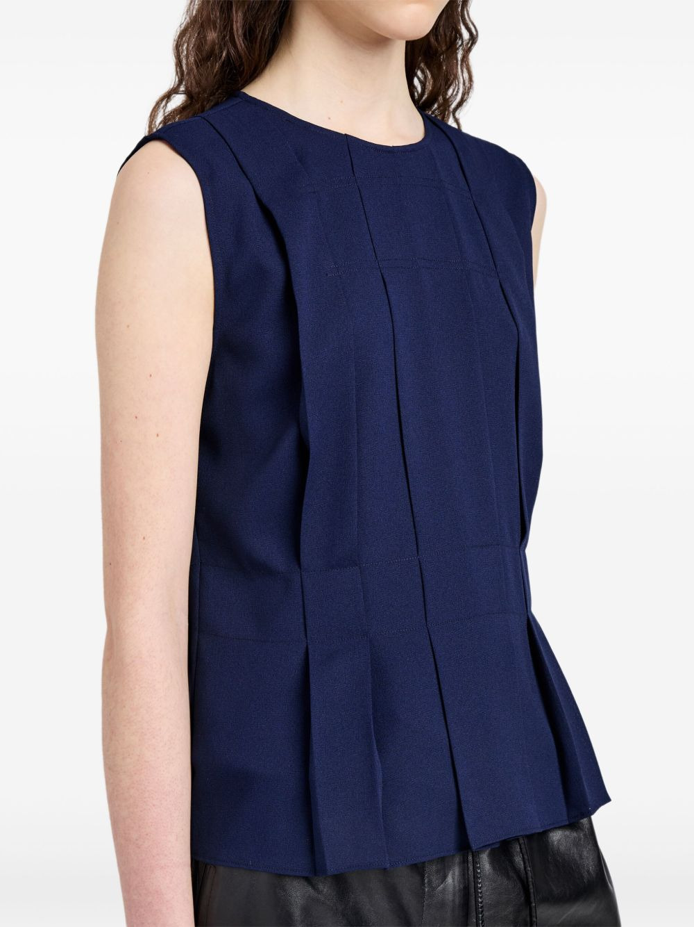 Makayla pleated sleeveless top - 5
