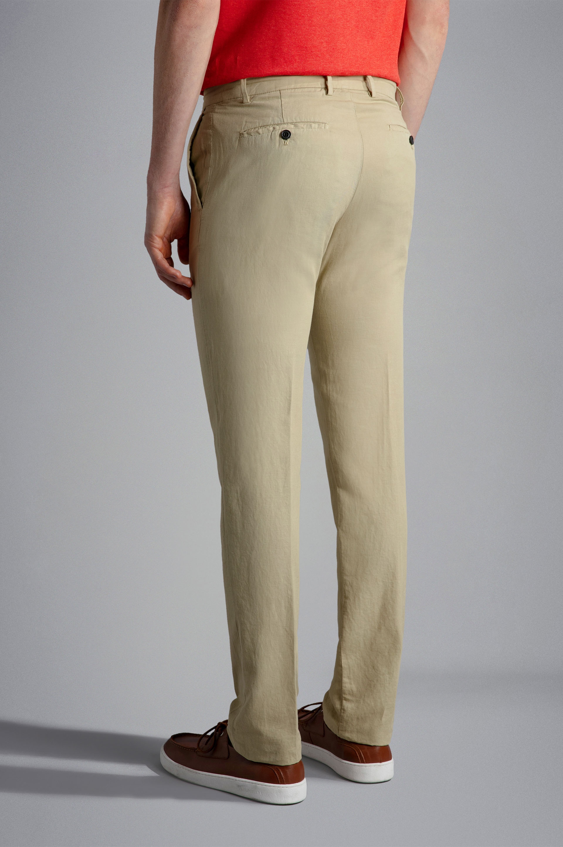 LINEN AND COTTON TROUSERS - 3