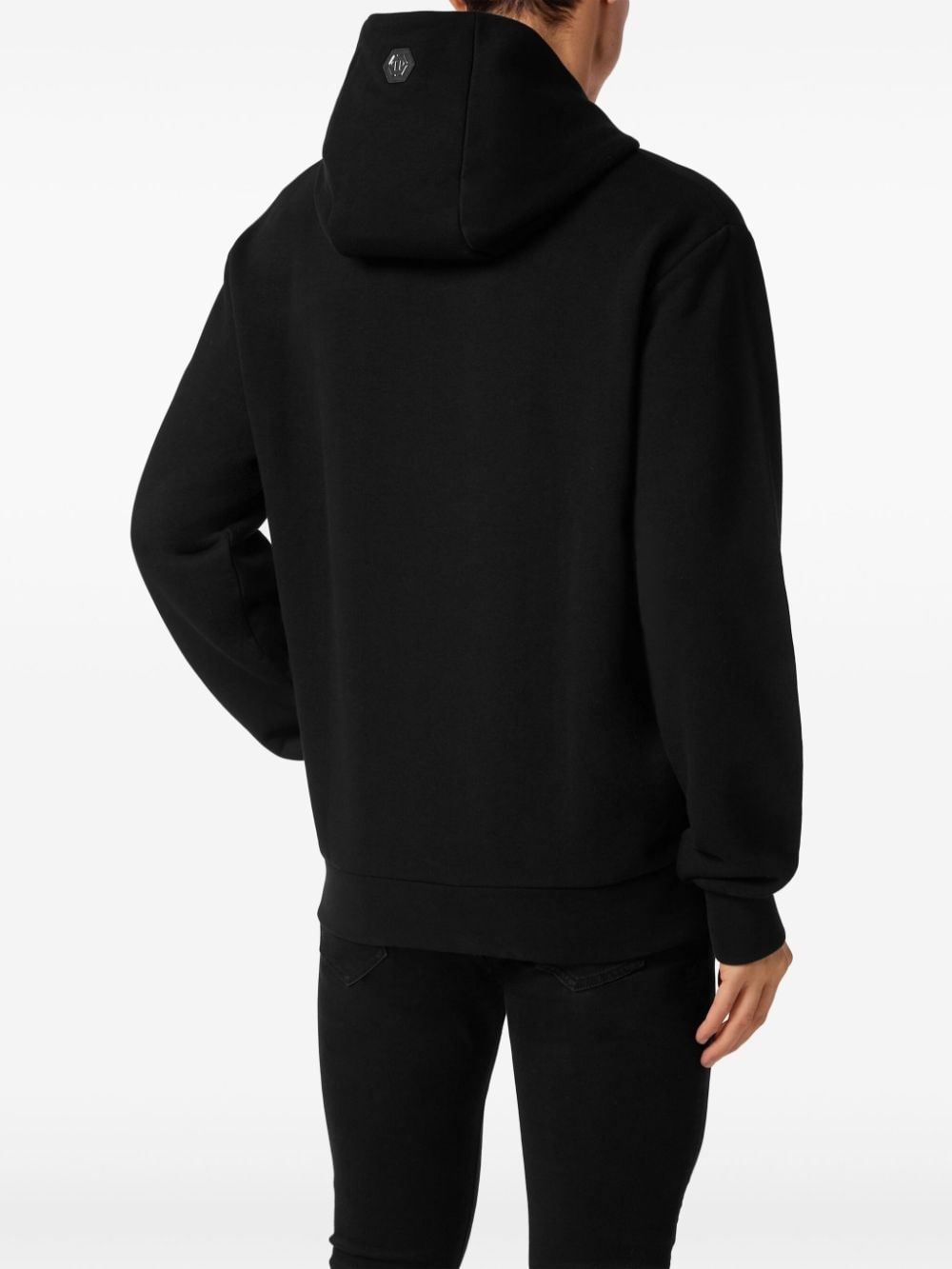 embellished logo-print hoodie - 3