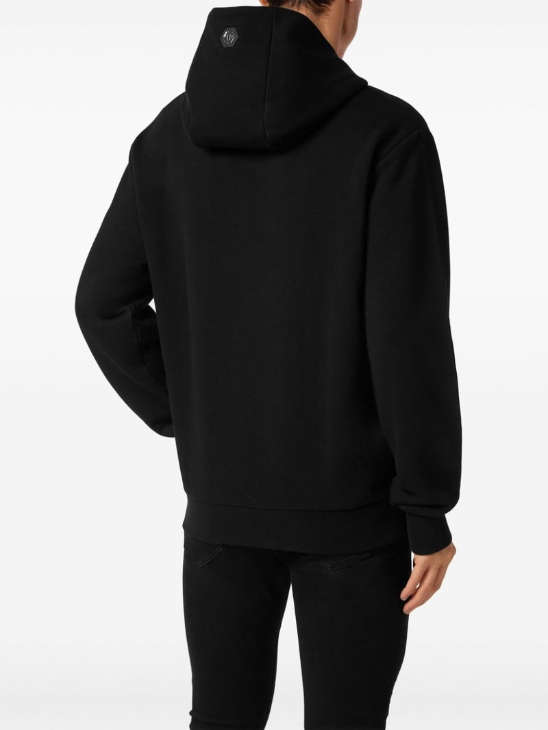 embellished logo-print hoodie 3