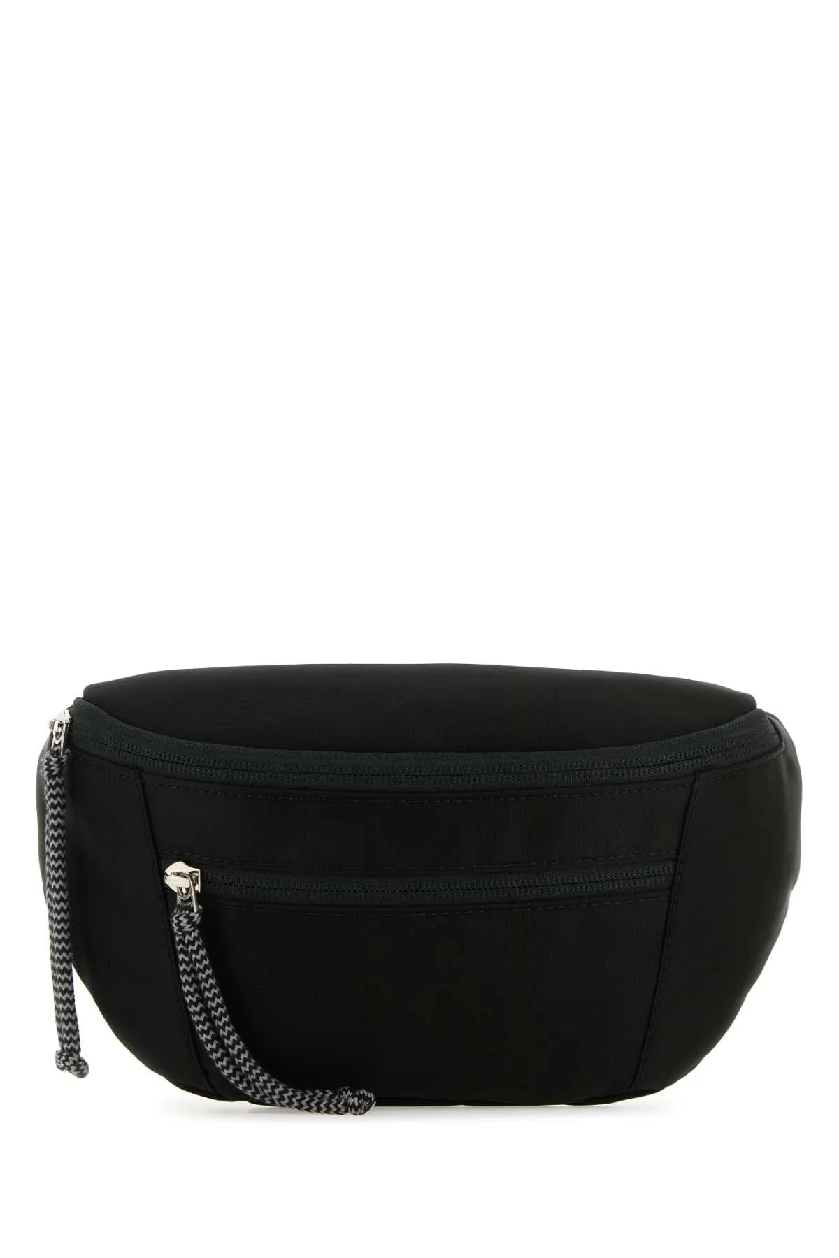 Lanvin Men Black Nylon Curb Belt Bag - 1
