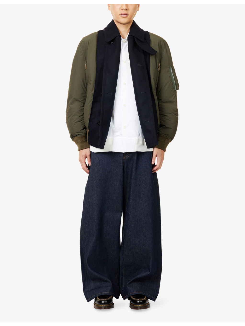 Contrast-Panel Relaxed-Fit Shell-Down Jacket - 2