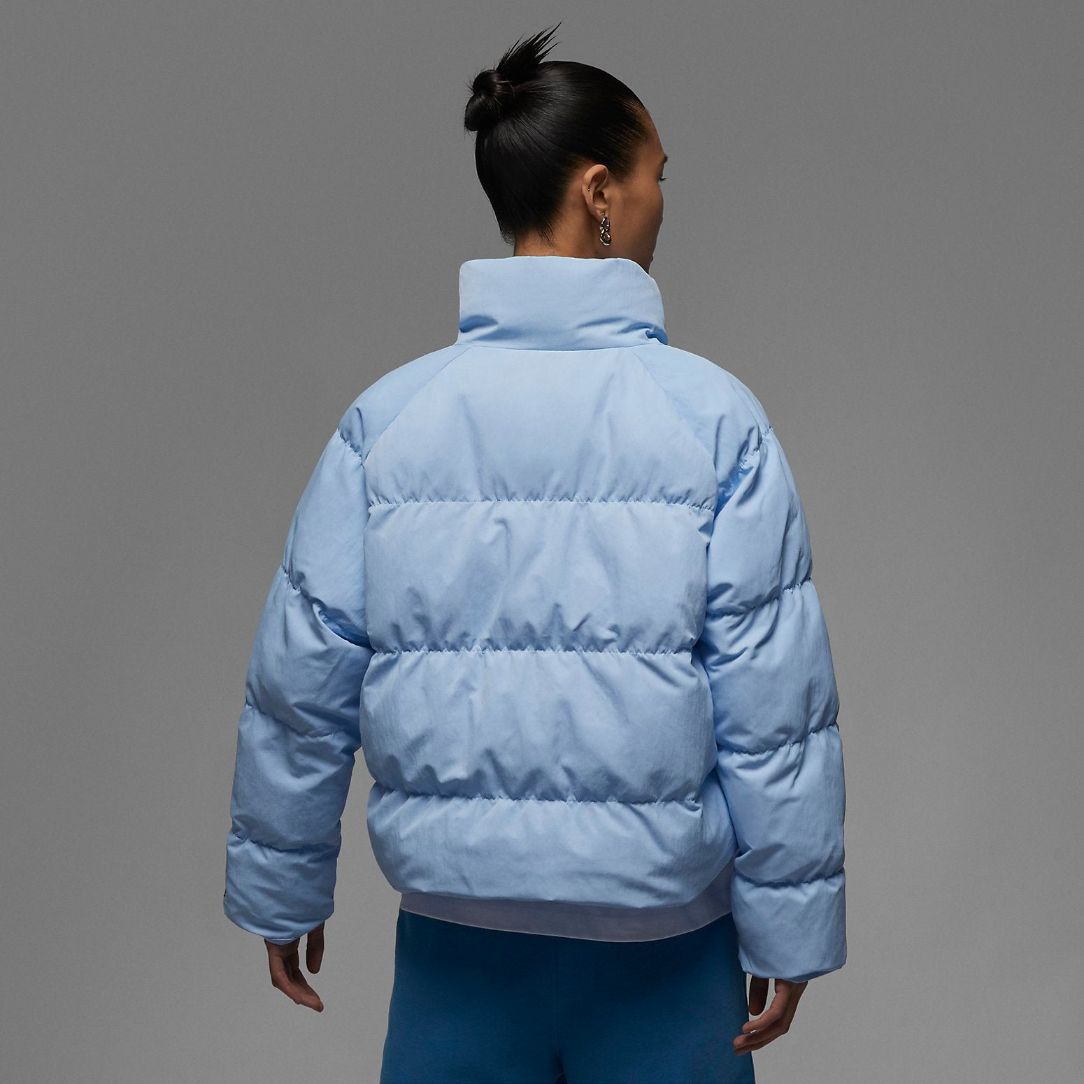 (WMNS) Air Jordan Flight Puffer Jacket 'Blue' DR0547-411 - 4
