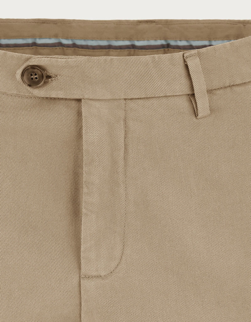 CHINOS IN GARMENT-DYED CAMEL TWILL 5