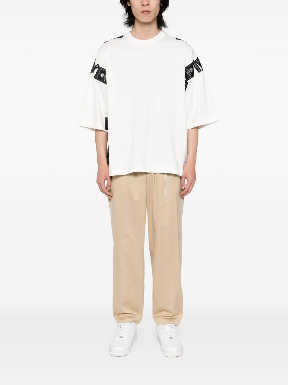 logo-embroidered trousers - 2