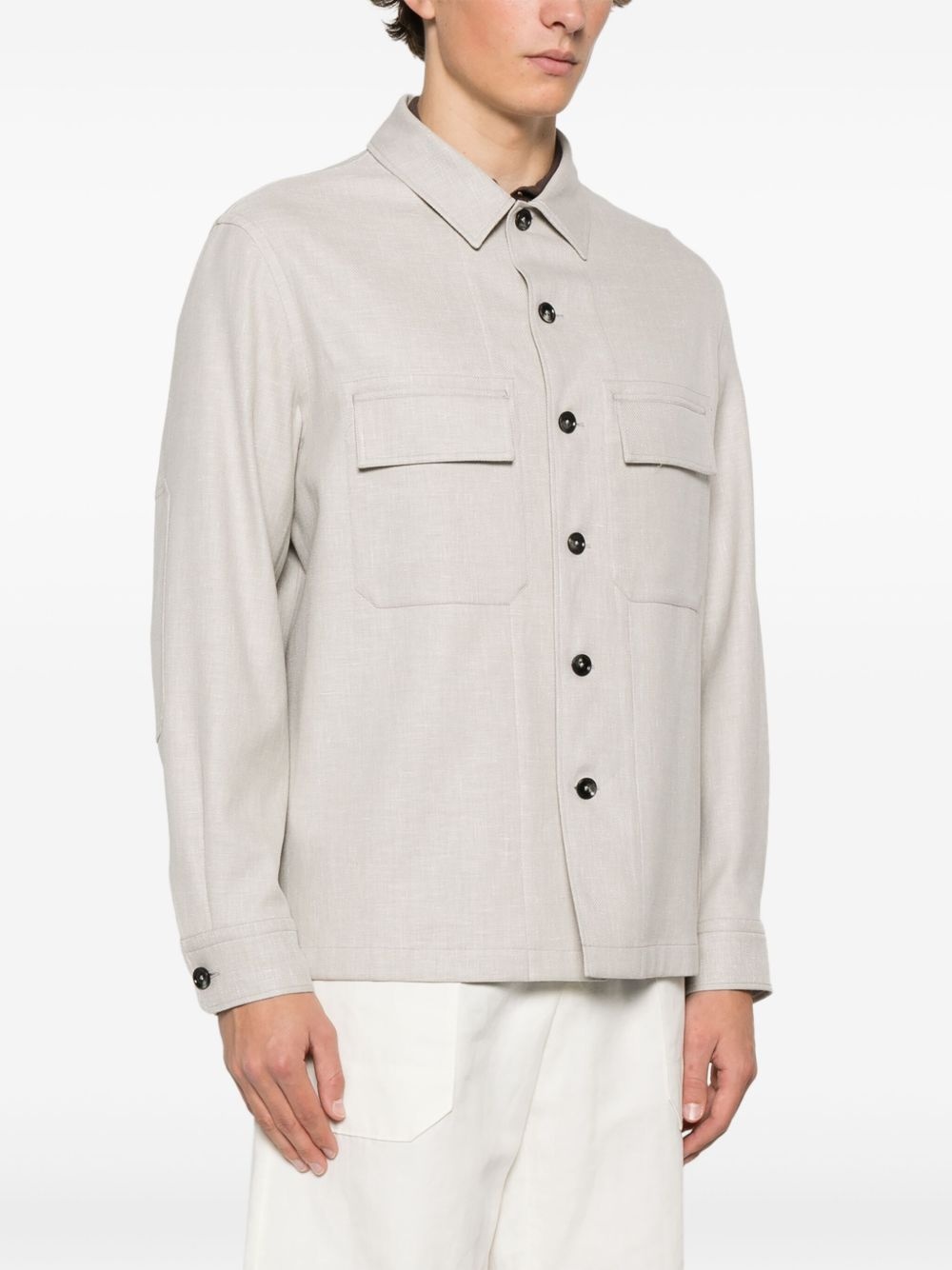 cut-away-collar shirt - 3