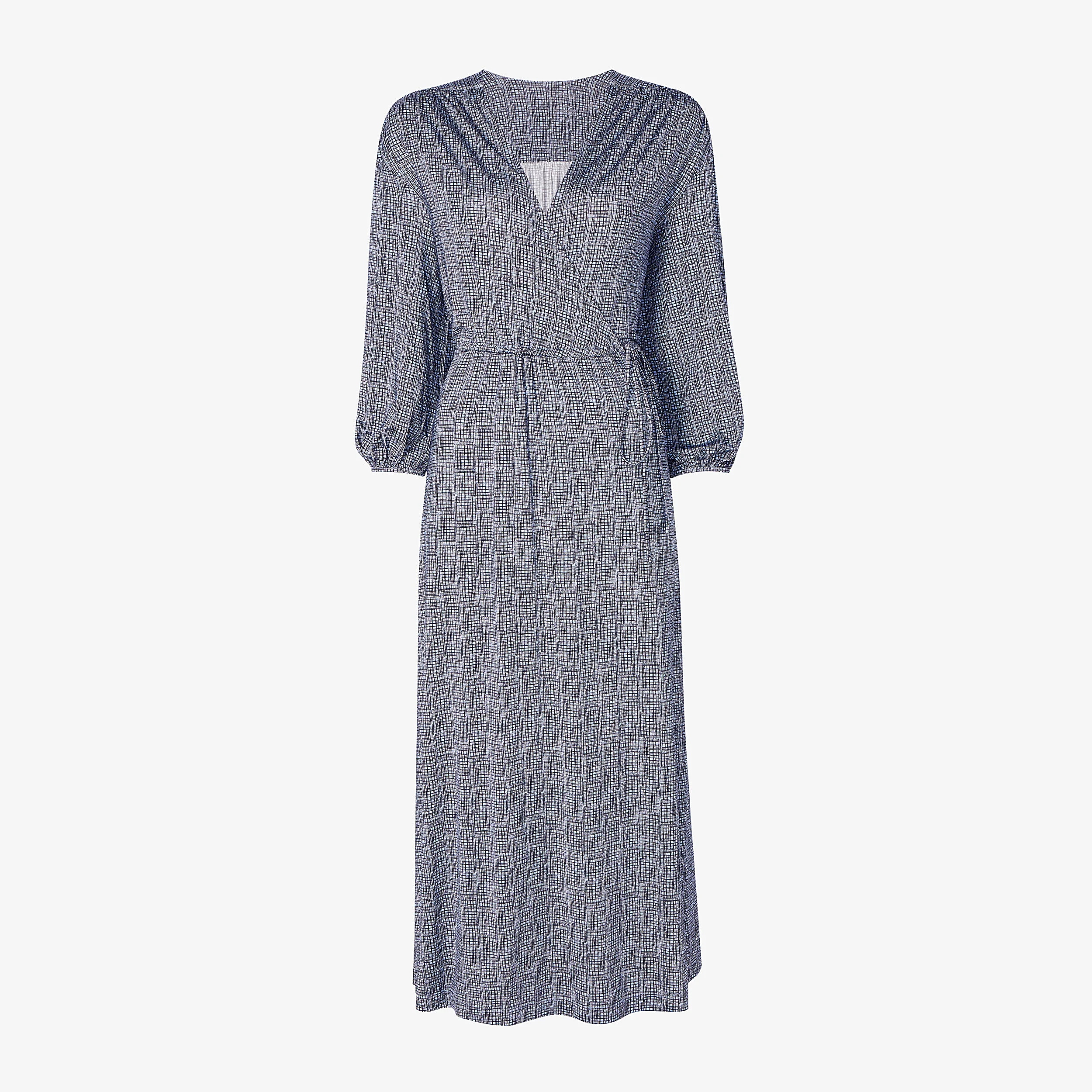 Hope Wrap Dress - Printed Jersey - 1