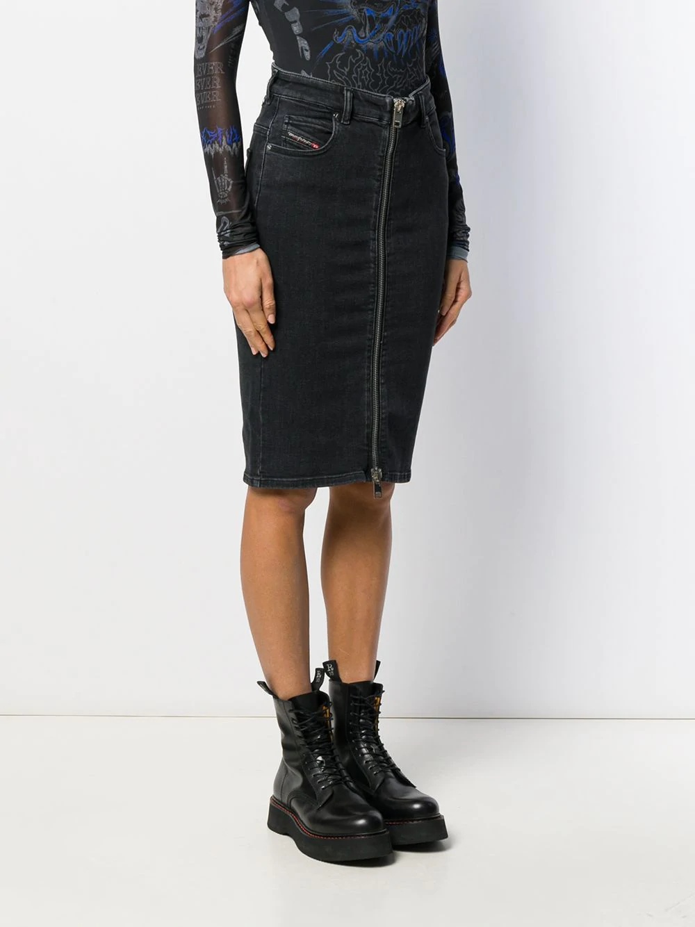 front zip pencil skirt - 3