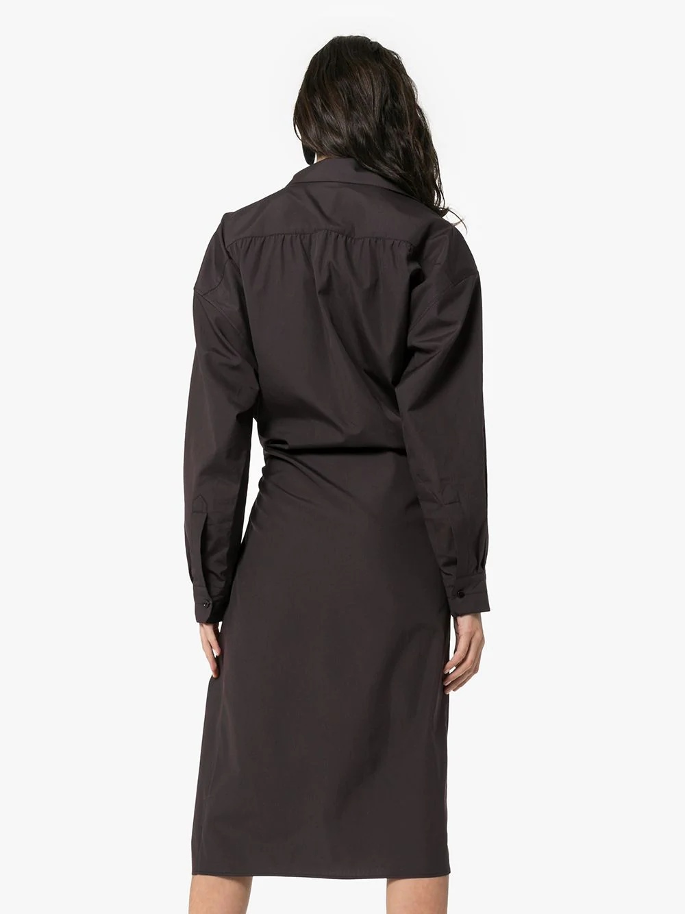 button front shirt dress - 4