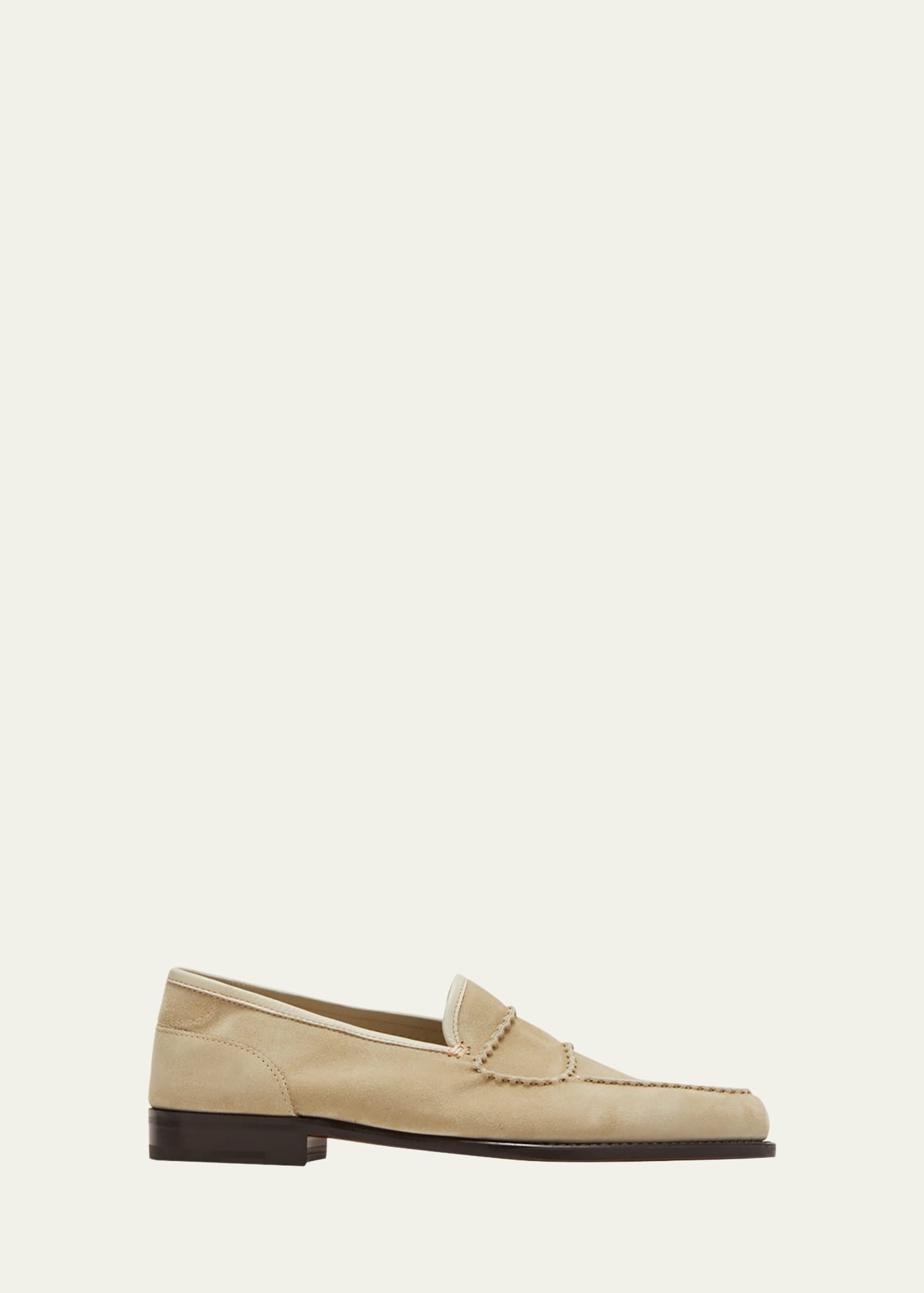 Men's Bath Suede Penny Loafers - 1