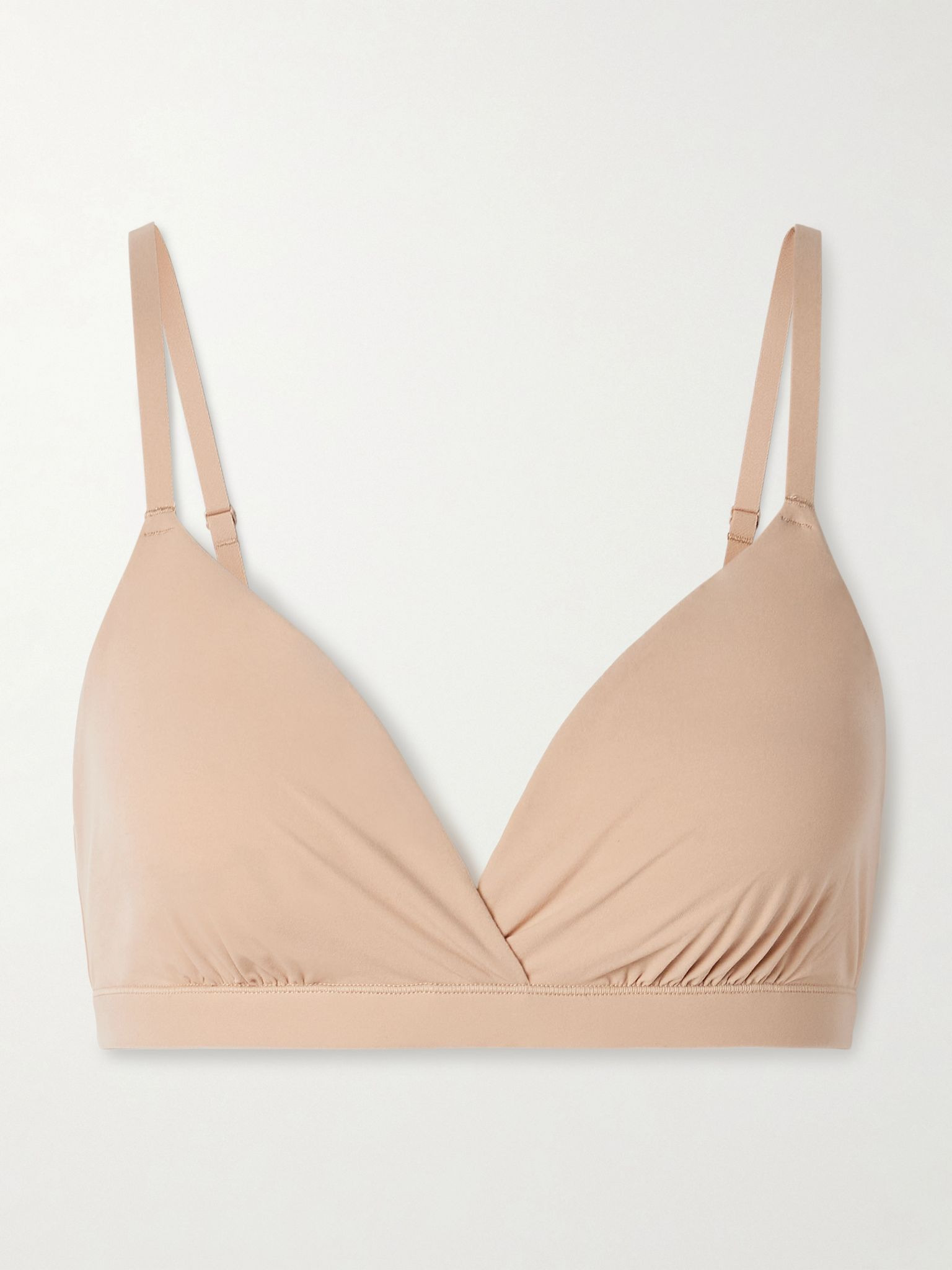 Fits Everybody Crossover Bralette - Clay Beige - 1