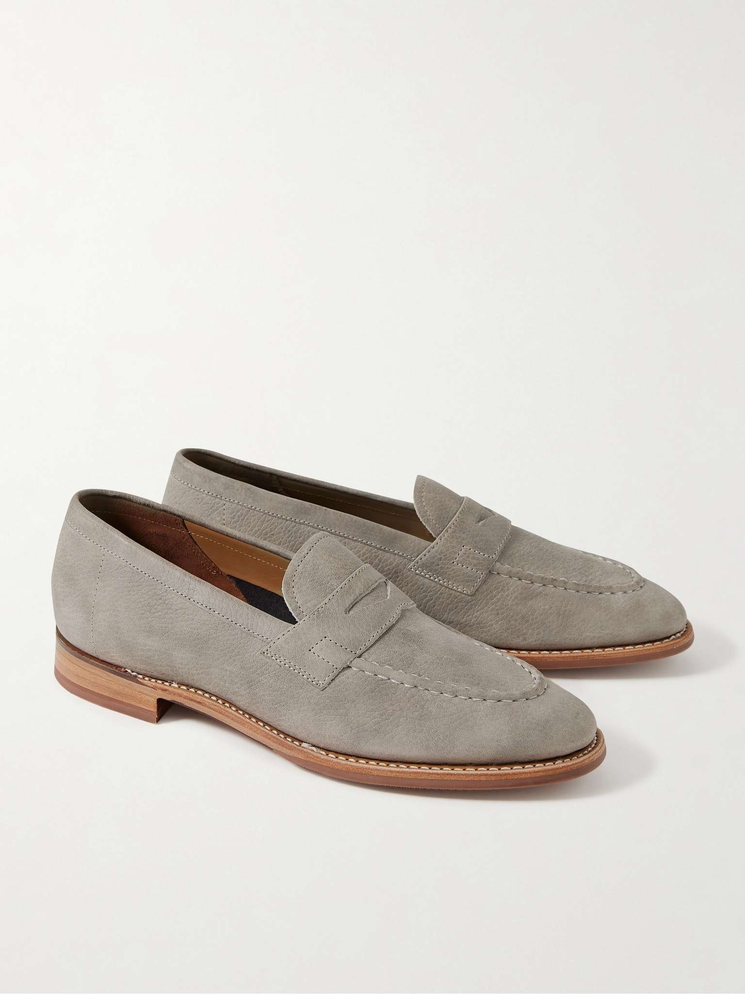 Floyd Full-Grain Nubuck Penny Loafers - 4