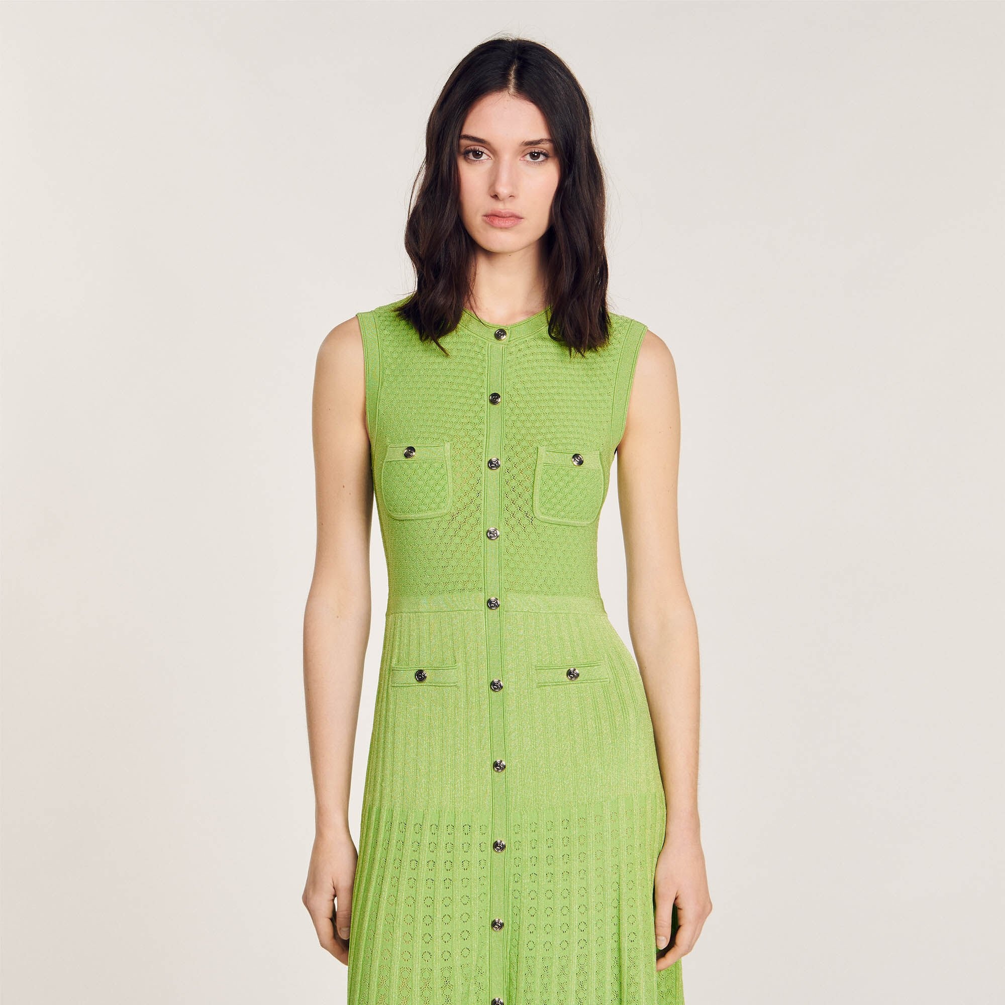 KNIT MIDI DRESS - 5