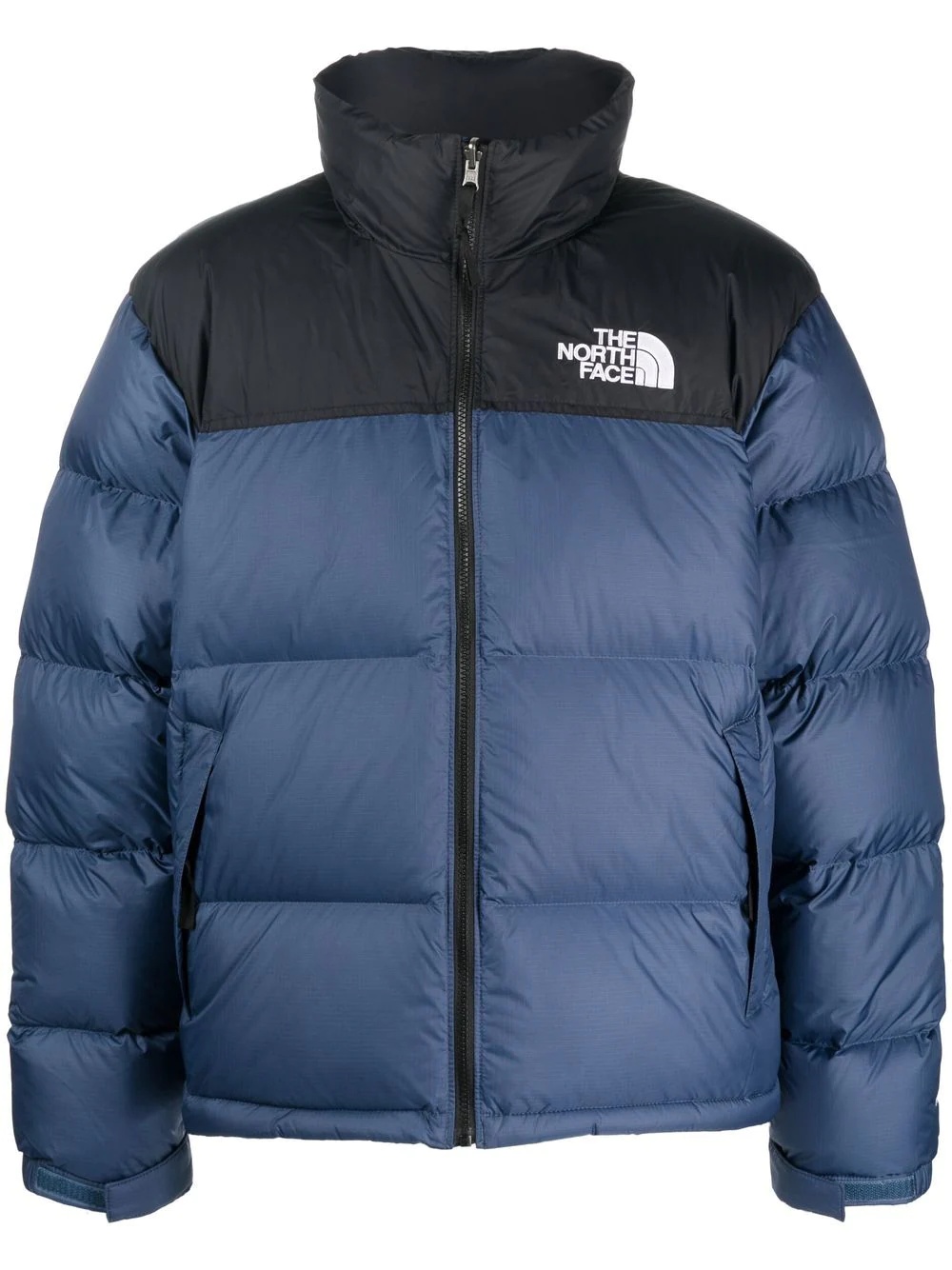 logo-print padded down jacket - 1