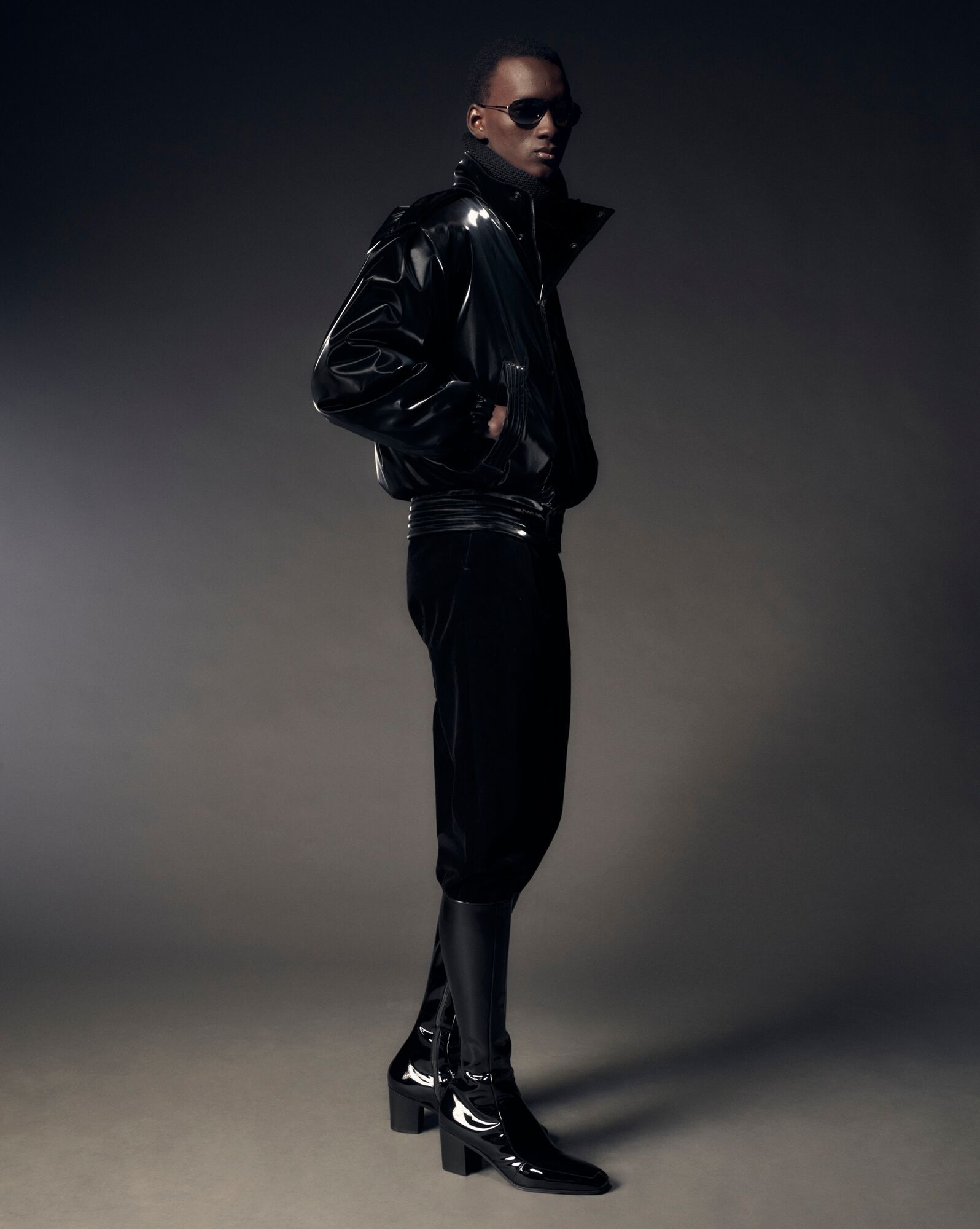 otto zipped boots in patent leather - 2