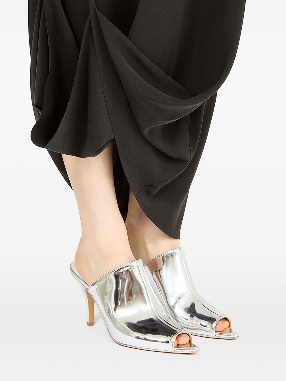 metallic-effect mules - 6