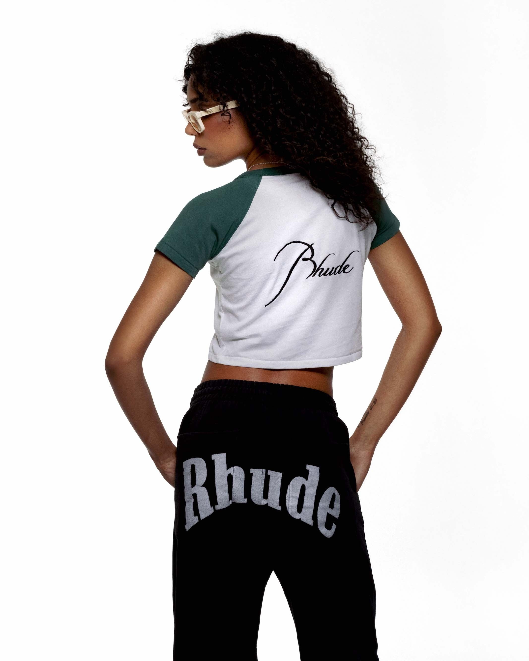 RHUDE SCRIPT LOGO BABY TEE - 6