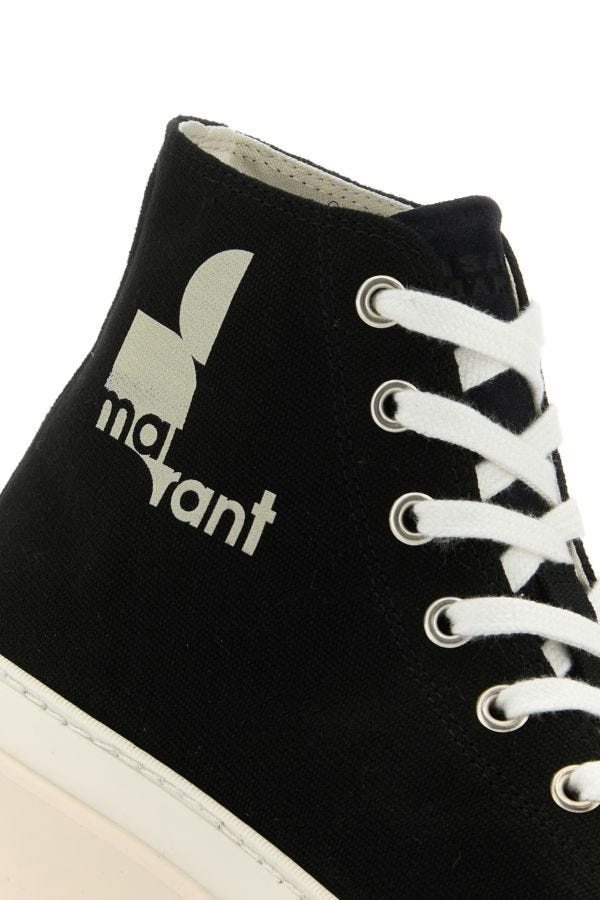 Black canvas Austen High sneakers - 4