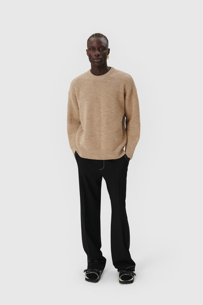 Marine Serre Wool And Fluffy Knit Crewneck Pullover outlook