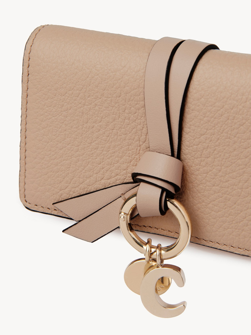 Chloé ALPHABET KEY CASE IN GRAINED LEATHER outlook