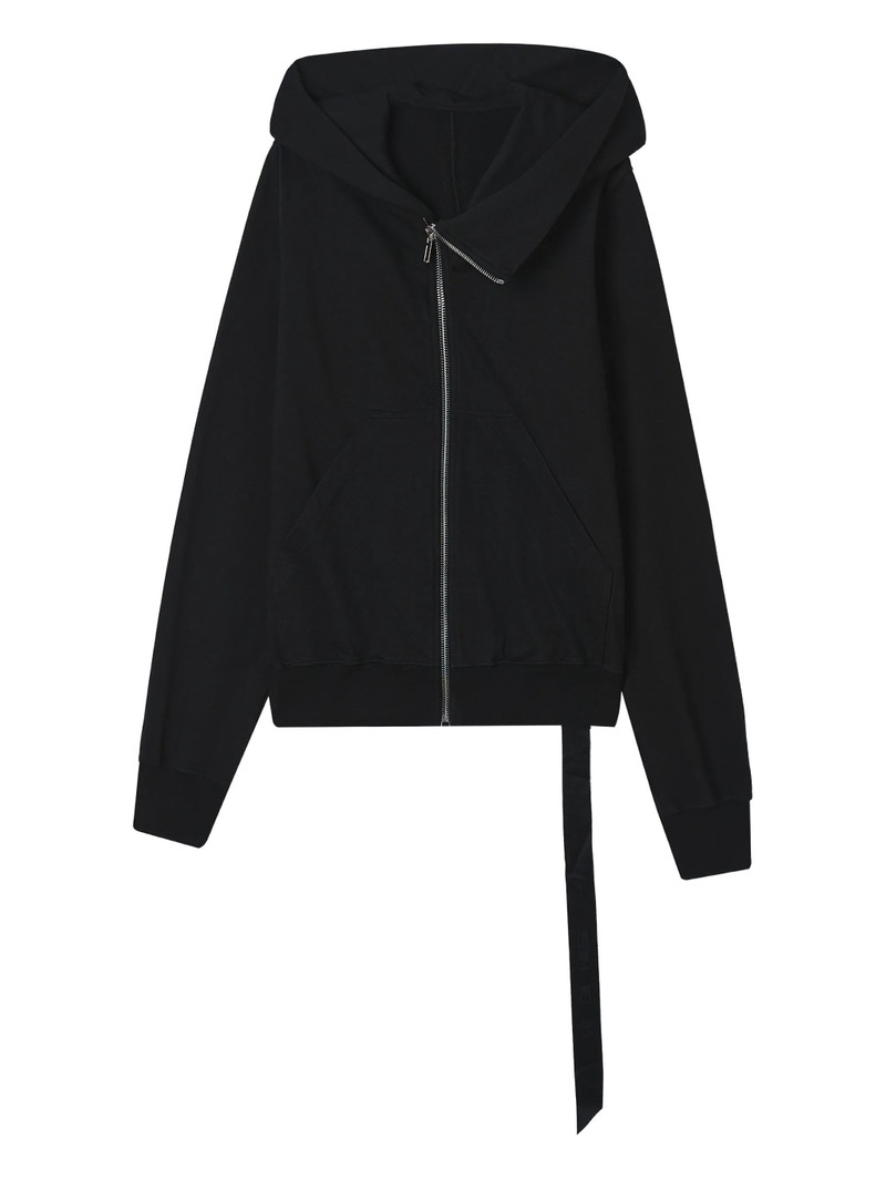 KNIT SWEATSHIRT MOUNTAIN HOODIE - BLACK 1