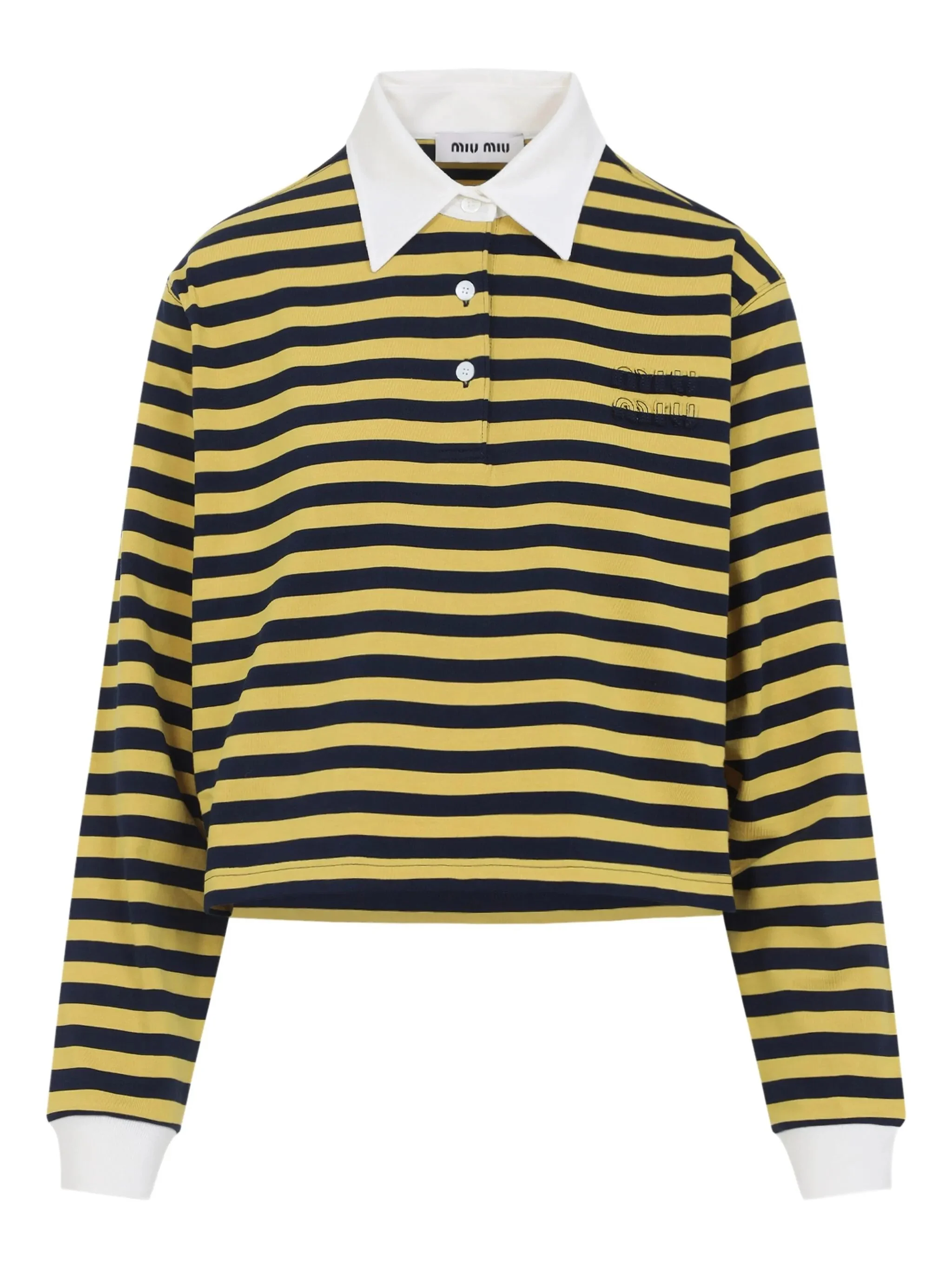 Miu Miu Striped Polo Shirt - 1
