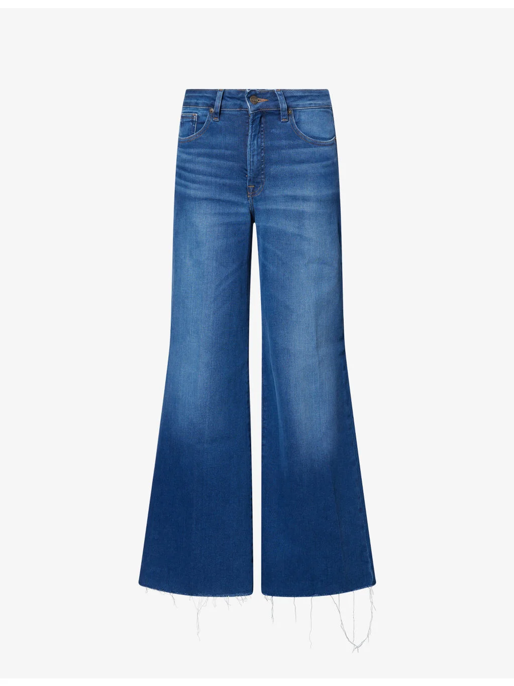 Soft Tech Good Waist Palazzo Stretch-Denim Ankle Jeans - 1