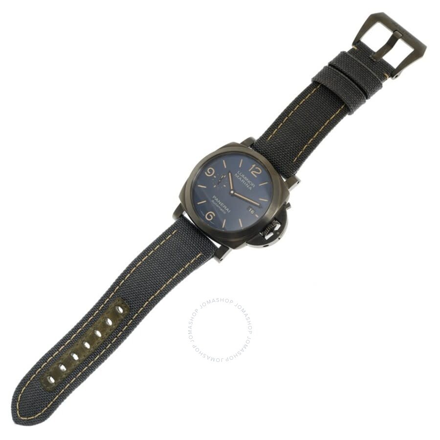 Panerai Luminor Hand Wind Blue Dial Men's Watch PAM01021 - 3