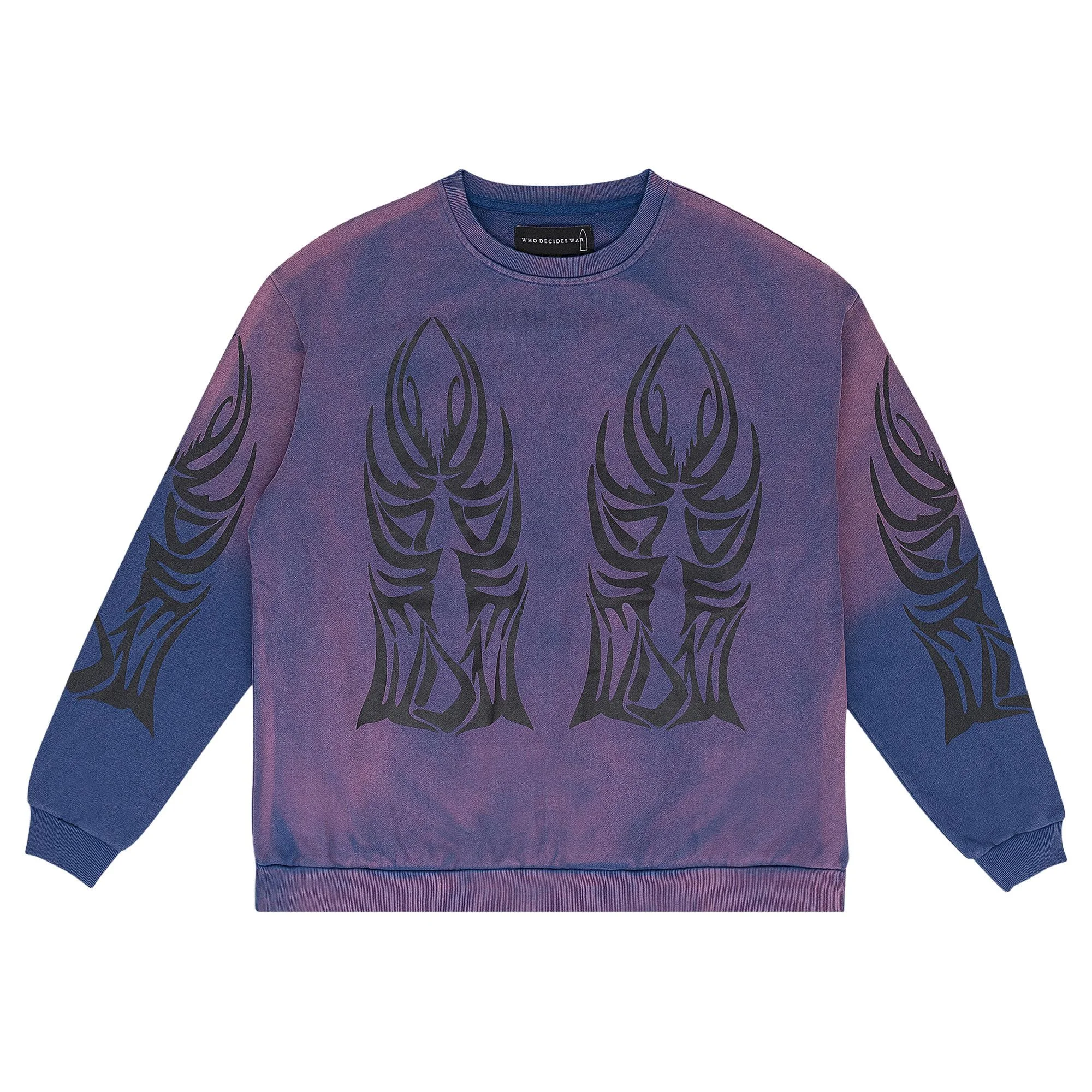 Who Decides War Winged Logo Hooded Sweatshirt 'Purple' - 1