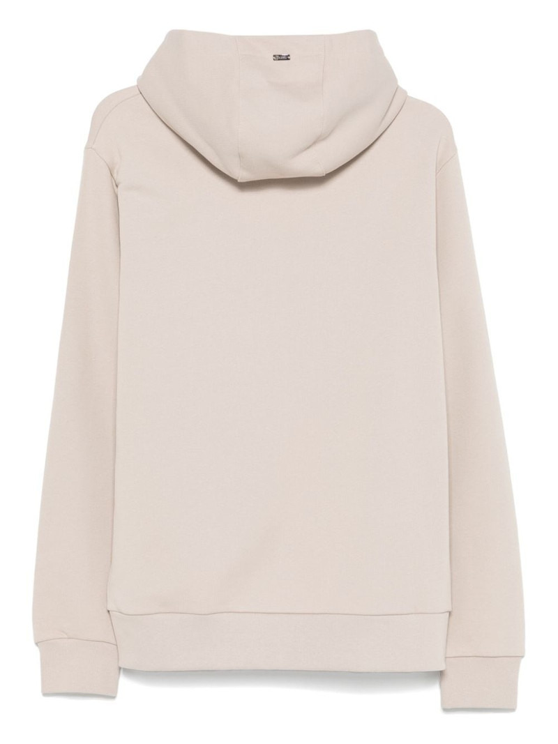 Herno cotton hoodie outlook