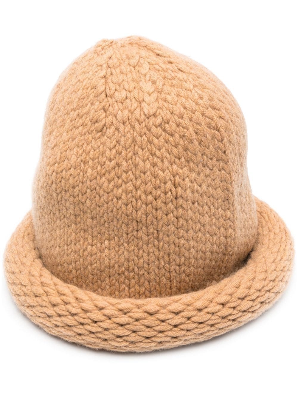 chunky-knit wool hat - 1