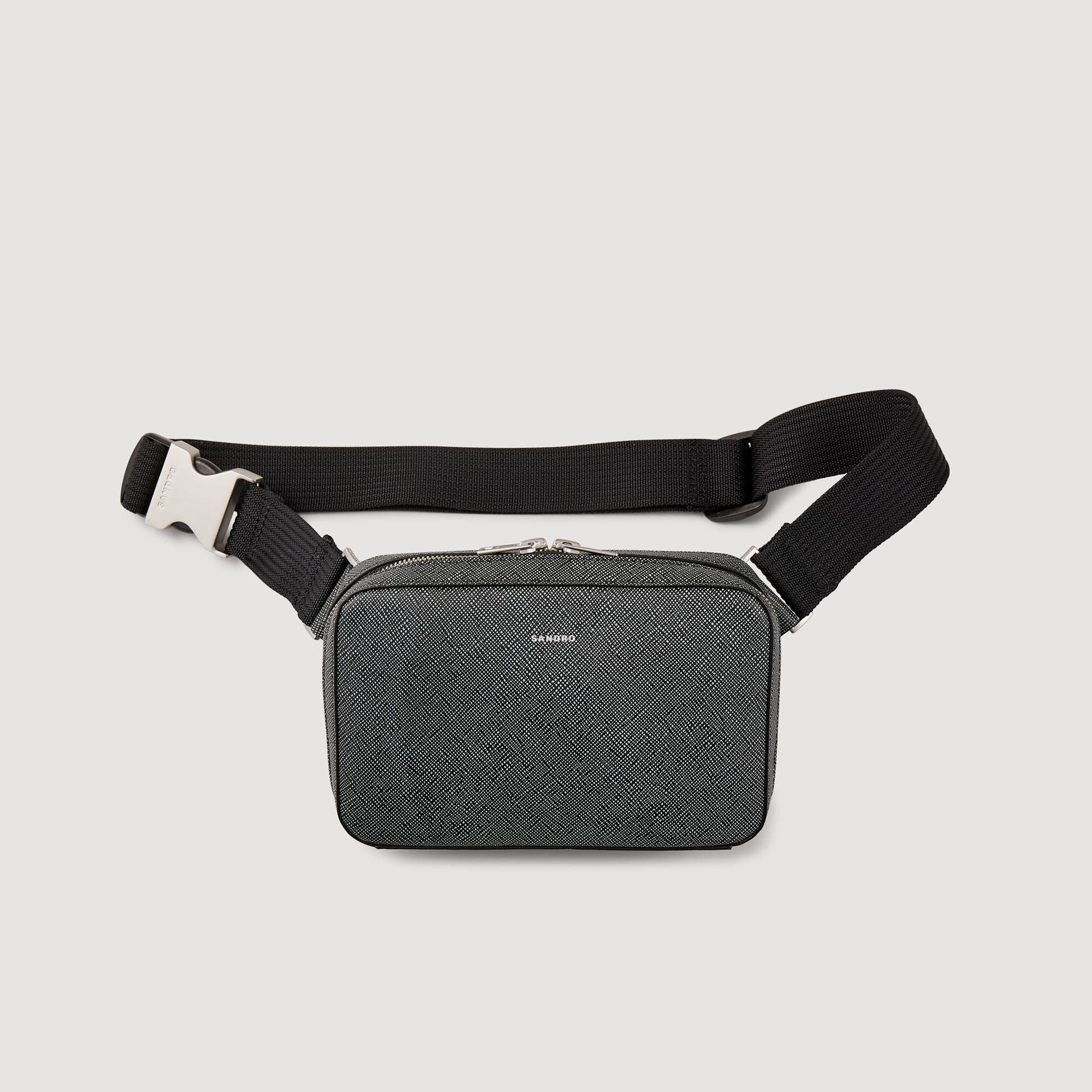 SMALL RECONSTITUED LEATHER BAG - 5