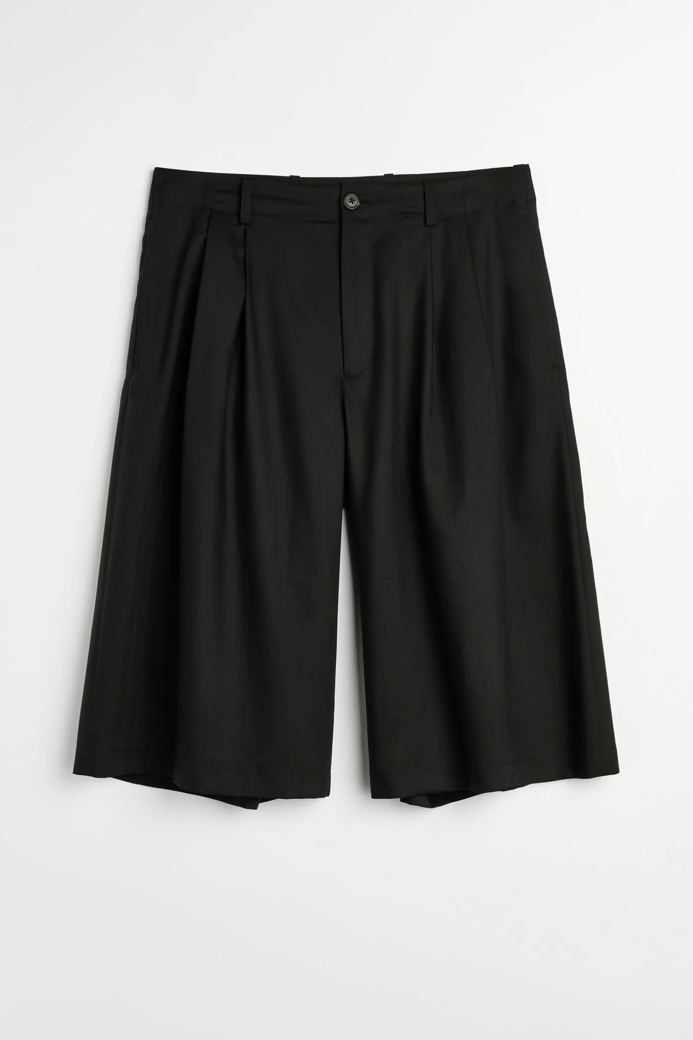 Split Shorts Void Black Veil Wool - 1