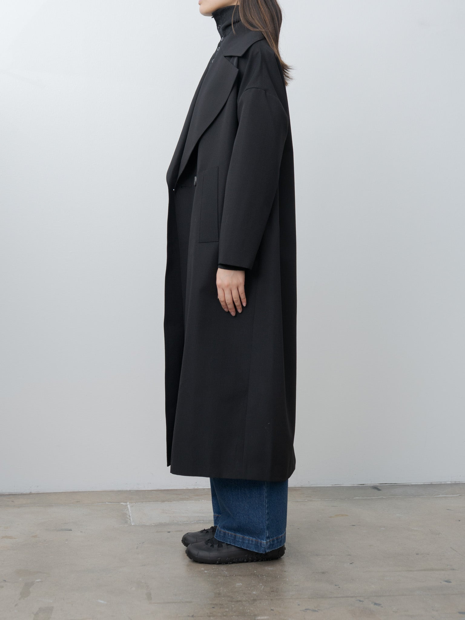 The Groundsman Coat - Compact Suiting Flint - 3