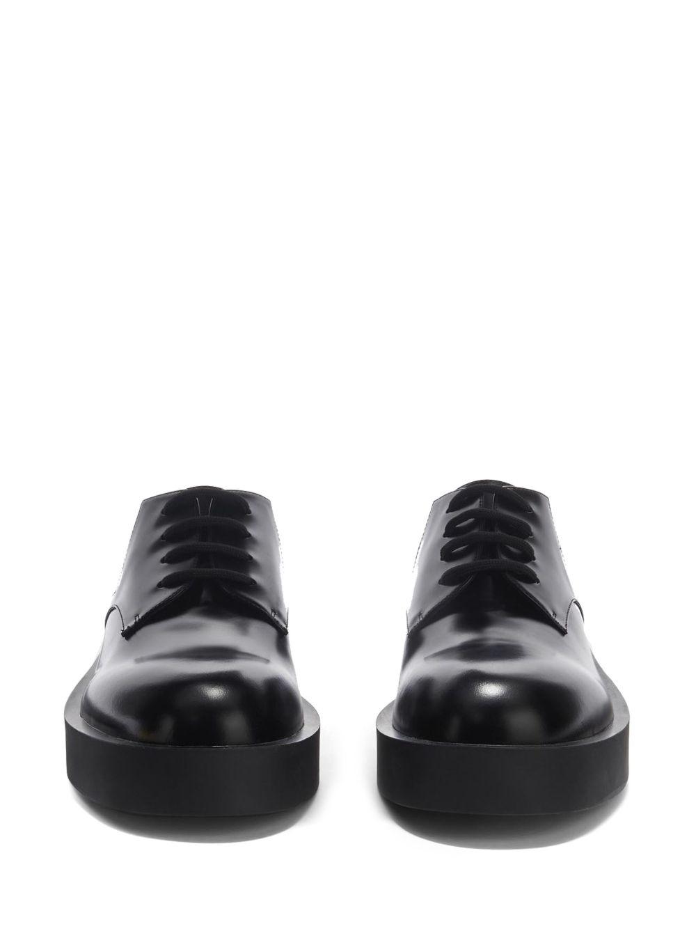 chunky-sole leather Derby shoes - 4