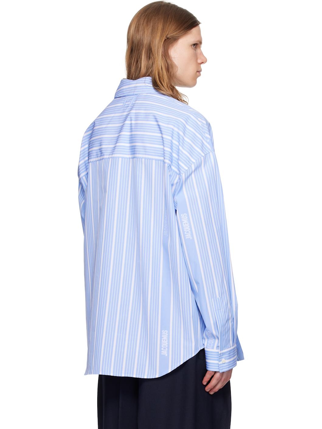 White & Blue La Croisière 'The Cuadro' Shirt - 3