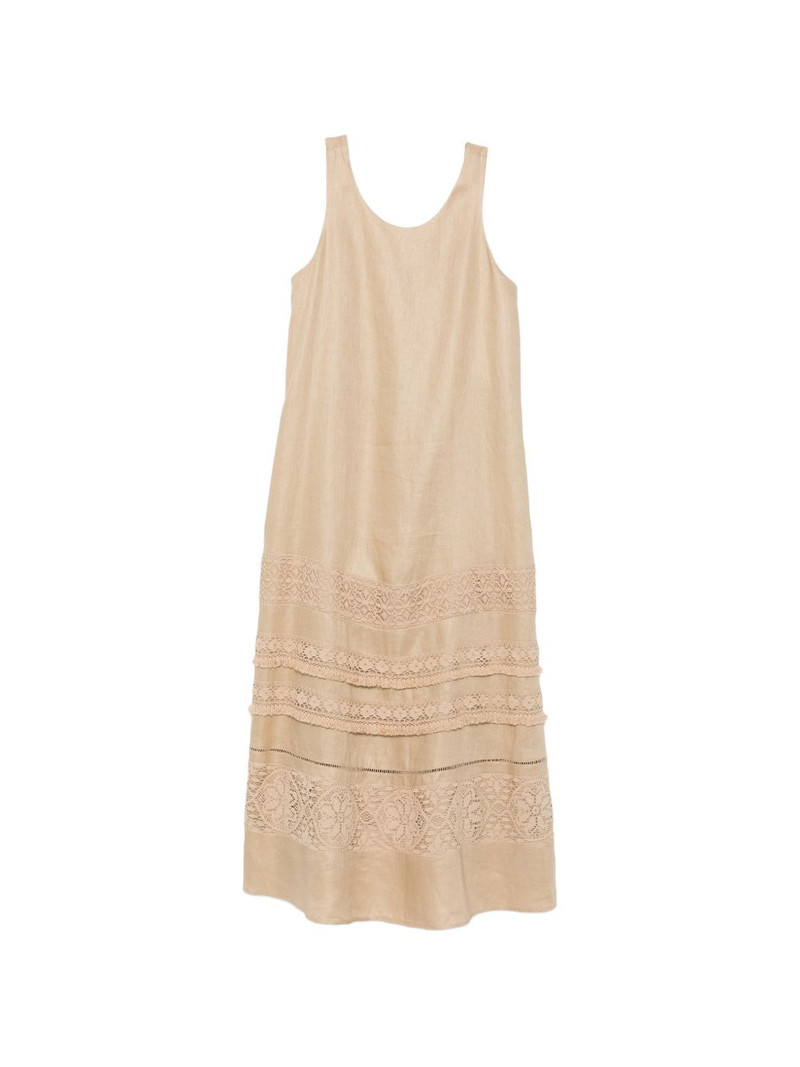 lace-insert midi dress 1