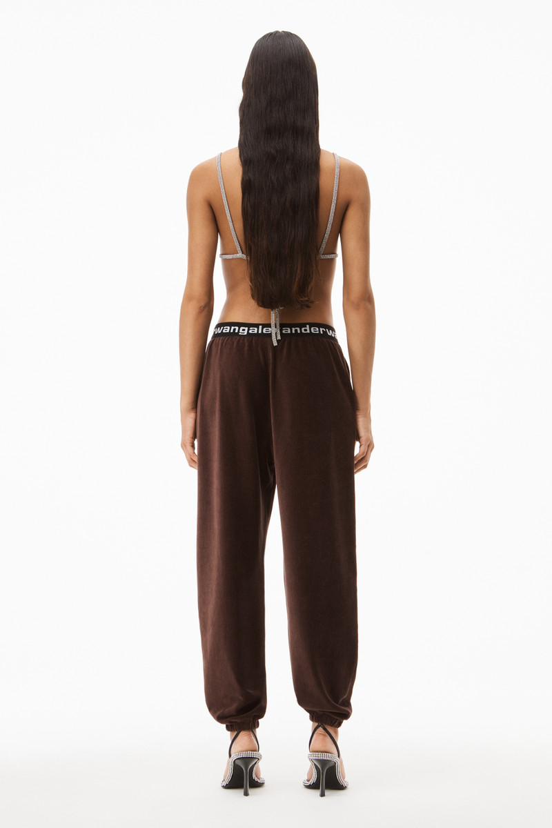 LOGO ELASTIC JOGGER IN STRETCH CORDUROY 5