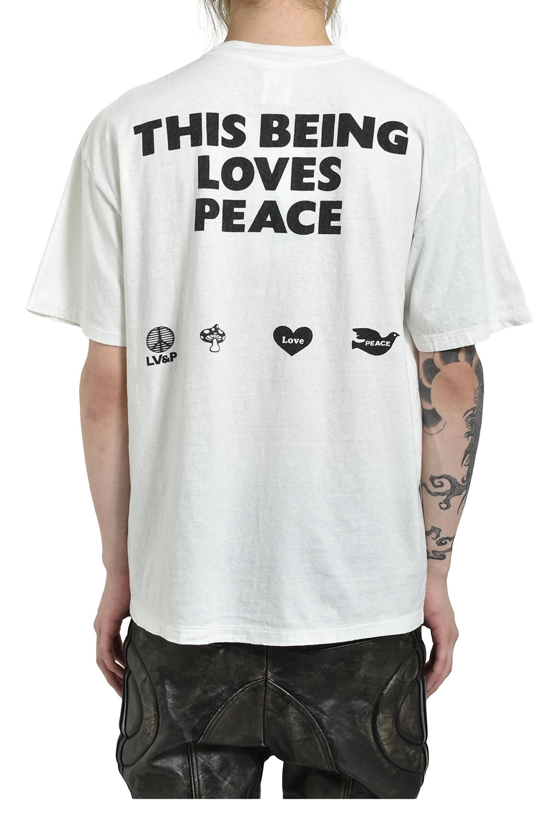 S/S T-SHIRT PEACE / WHT - 2