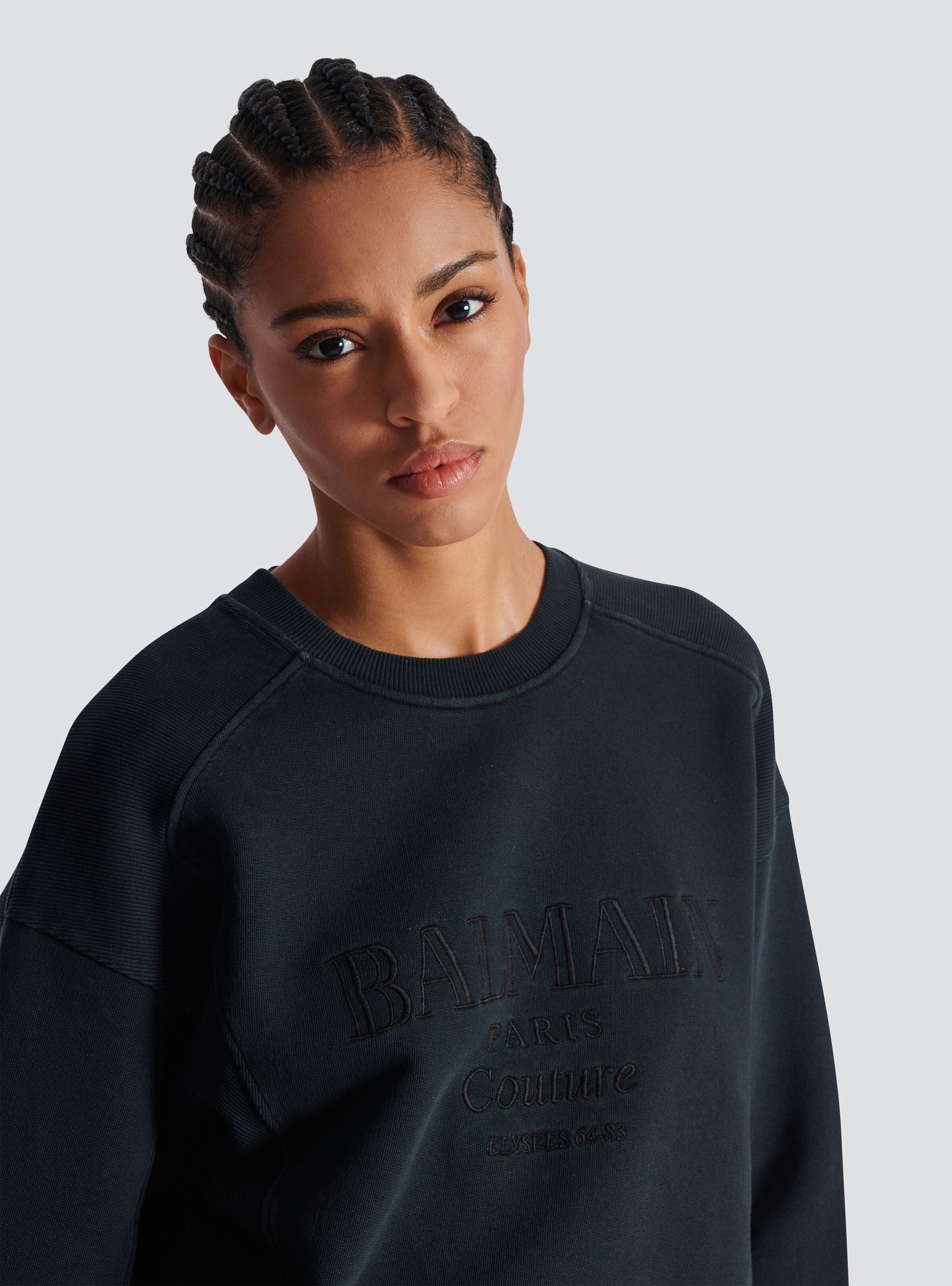 Balmain Couture embroidered sweatshirt - 7