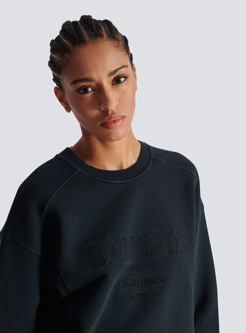Balmain Couture embroidered sweatshirt 7