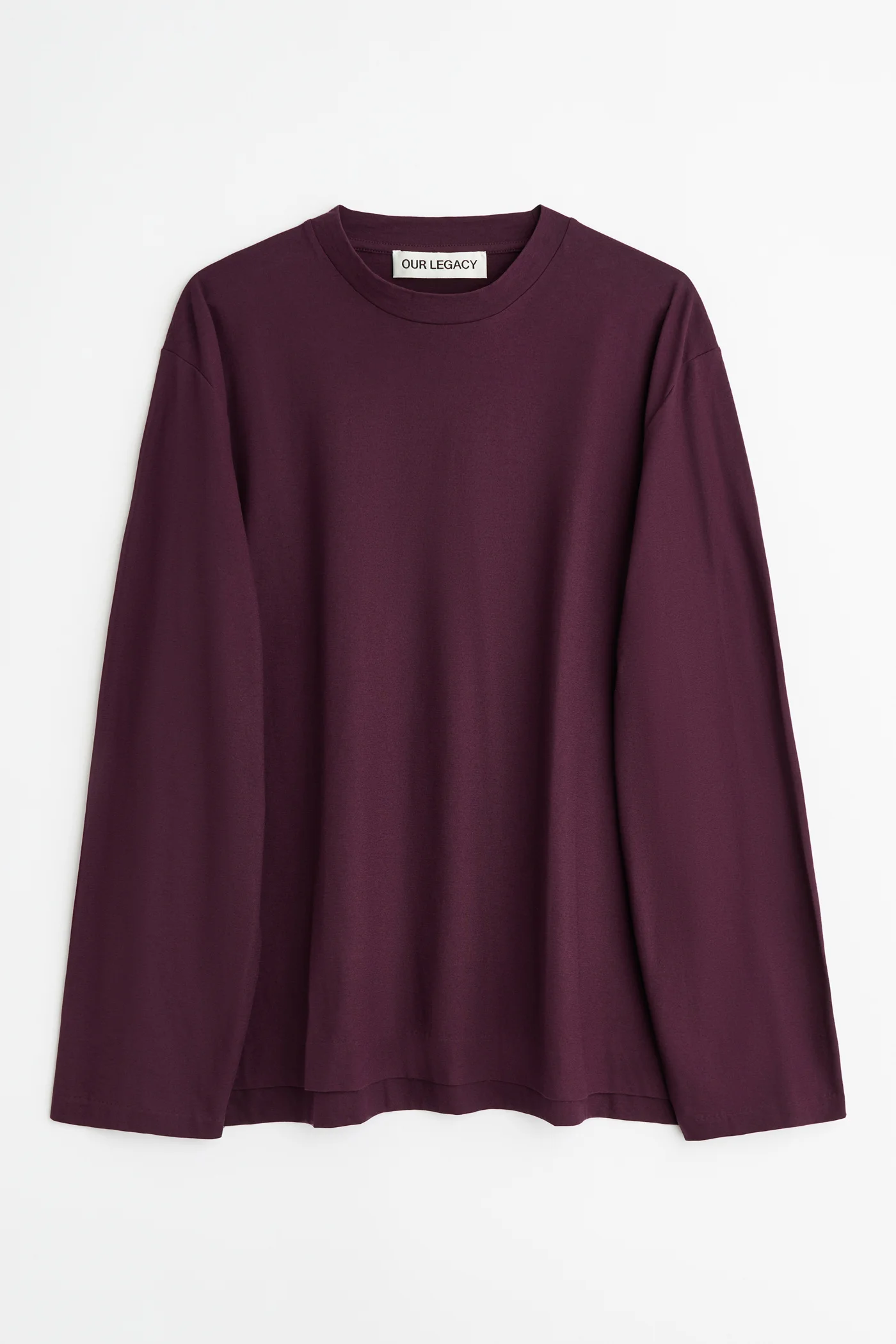 Box Longsleeve Damson High Twist Jersey - 1