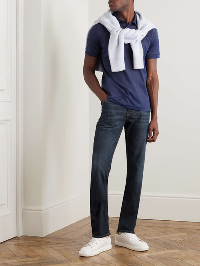 Canali Slim-Fit Straight-Leg Stretch-Denim Jeans outlook