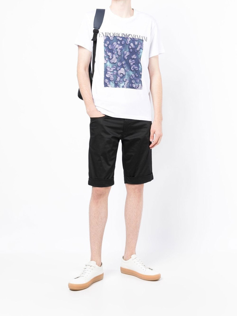 EMPORIO ARMANI fitted tailored shorts outlook