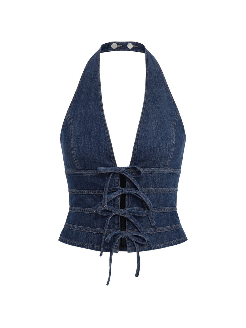 tie detail halter top 1