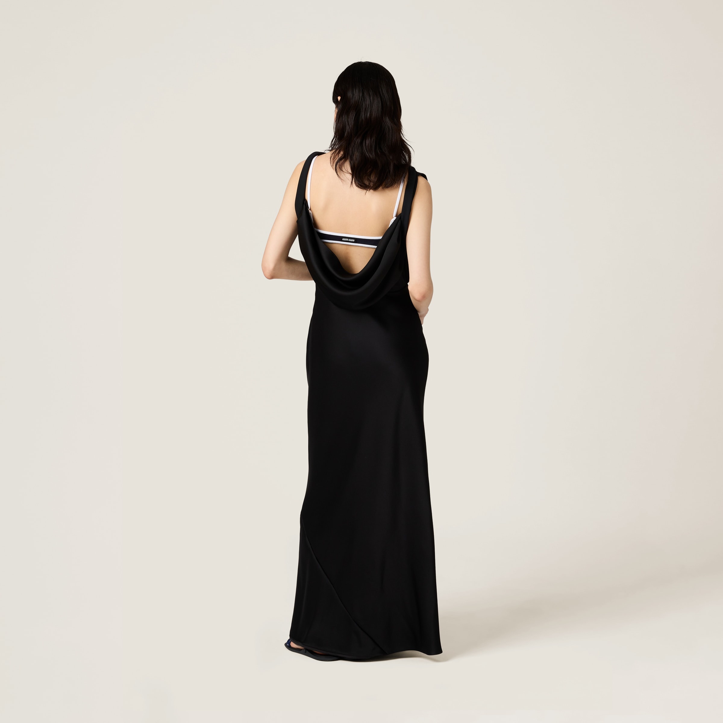 Long satin dress - 3