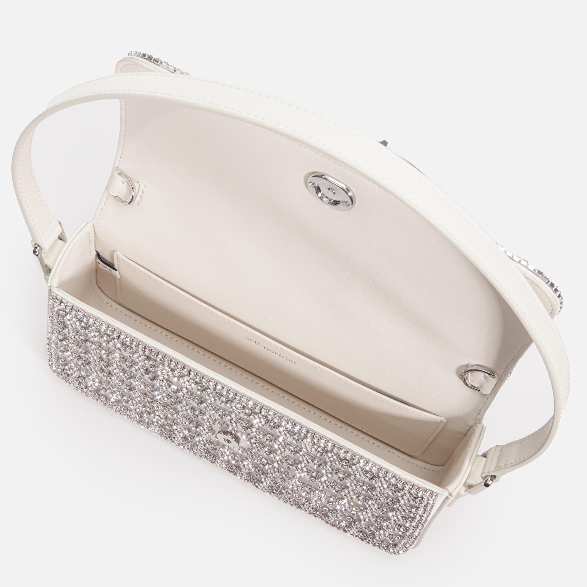 Champagne Crystal Baguette Bag - 5