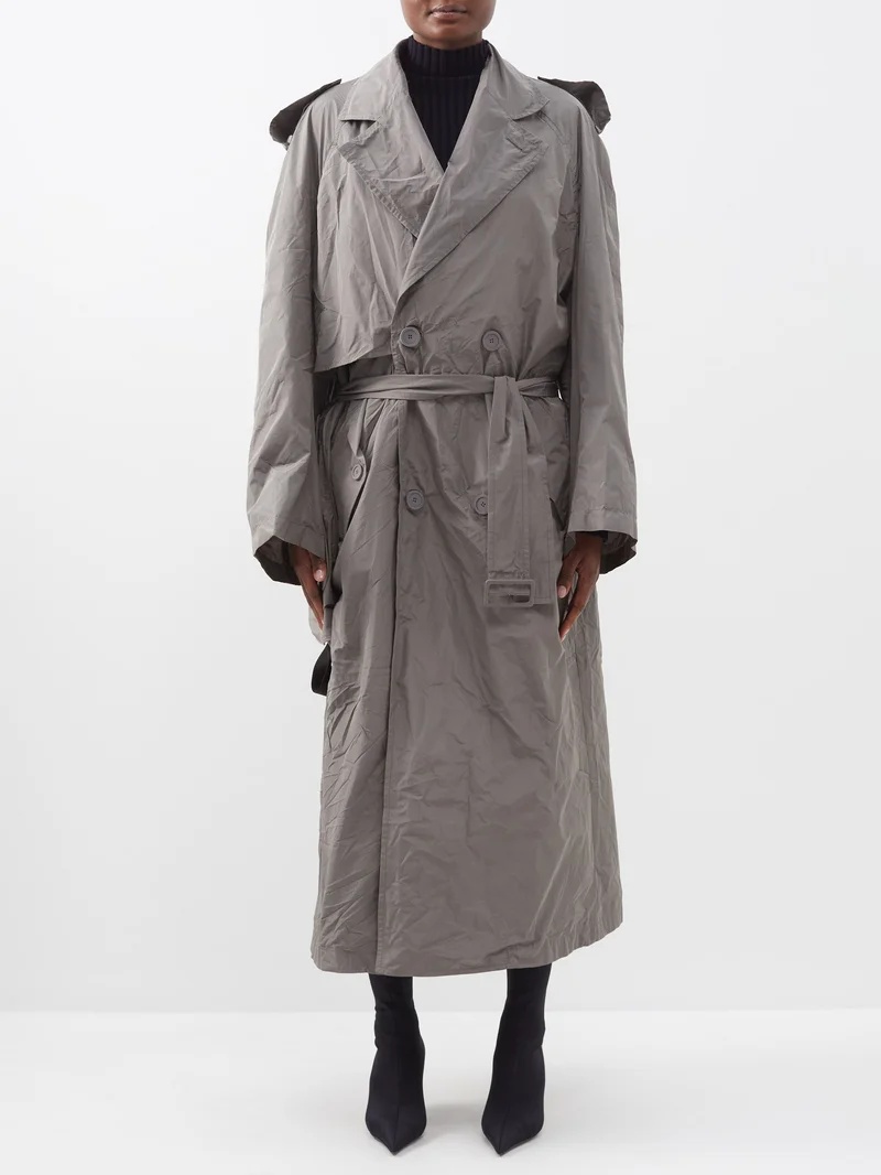 BALENCIAGA reversible trench coat