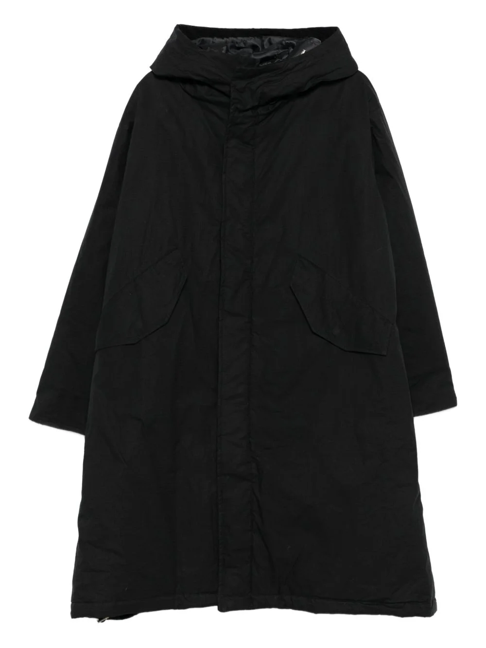 hooded parka coat - 1